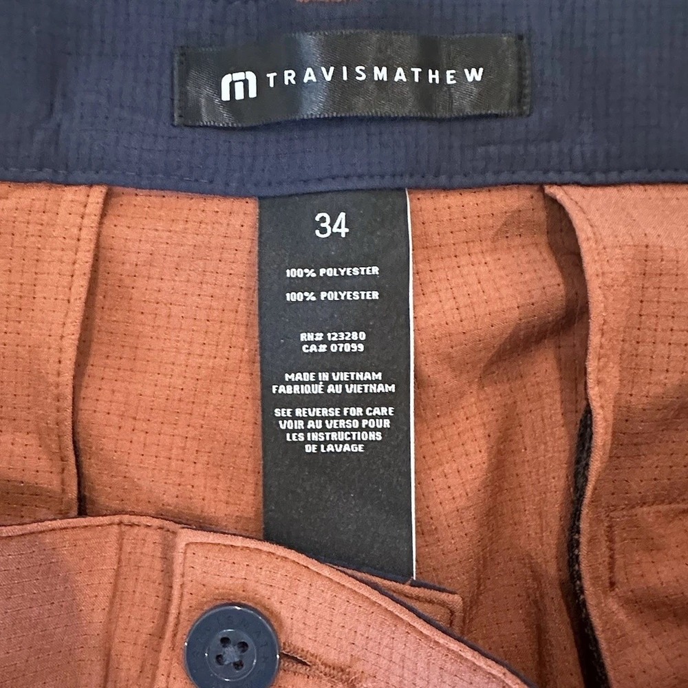 Travis Mathew Men's Step Dance 9" Short, Maple, 34, New - Picture 8 of 10